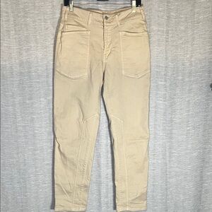 Pilcro Butter Yellow Beige Straight Leg Jeans Size 28